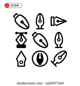 pen tool icon or logo isolated sign symbol vector illustration - Collection of high quality black style vector icons
