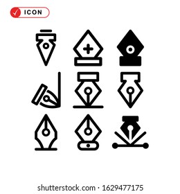 pen tool icon or logo isolated sign symbol vector illustration - Collection of high quality black style vector icons
