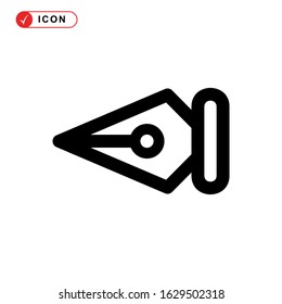 pen tool icon or logo isolated sign symbol vector illustration - high quality black style vector icons
