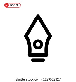 pen tool icon or logo isolated sign symbol vector illustration - high quality black style vector icons
