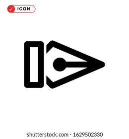 pen tool icon or logo isolated sign symbol vector illustration - high quality black style vector icons
