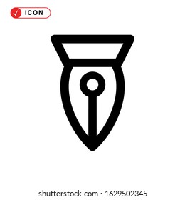 pen tool icon or logo isolated sign symbol vector illustration - high quality black style vector icons
