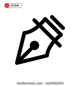 pen tool icon or logo isolated sign symbol vector illustration - high quality black style vector icons
