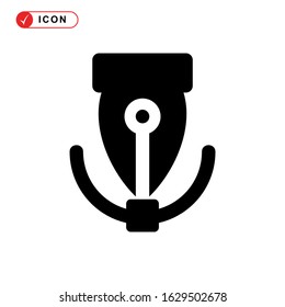 pen tool icon or logo isolated sign symbol vector illustration - high quality black style vector icons
