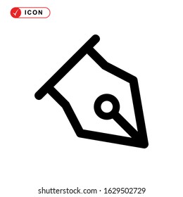 pen tool icon or logo isolated sign symbol vector illustration - high quality black style vector icons
