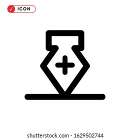 pen tool icon or logo isolated sign symbol vector illustration - high quality black style vector icons
