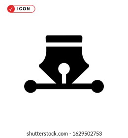 pen tool icon or logo isolated sign symbol vector illustration - high quality black style vector icons
