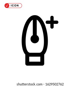 pen tool icon or logo isolated sign symbol vector illustration - high quality black style vector icons
