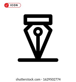 pen tool icon or logo isolated sign symbol vector illustration - high quality black style vector icons
