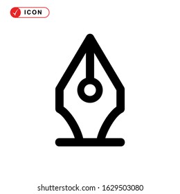 pen tool icon or logo isolated sign symbol vector illustration - high quality black style vector icons
