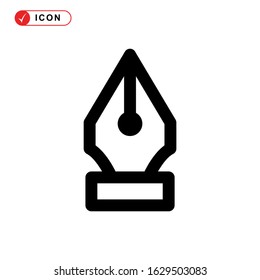 pen tool icon or logo isolated sign symbol vector illustration - high quality black style vector icons
