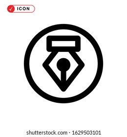 pen tool icon or logo isolated sign symbol vector illustration - high quality black style vector icons
