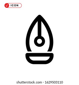 pen tool icon or logo isolated sign symbol vector illustration - high quality black style vector icons
