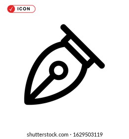 pen tool icon or logo isolated sign symbol vector illustration - high quality black style vector icons
