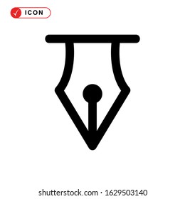 pen tool icon or logo isolated sign symbol vector illustration - high quality black style vector icons
