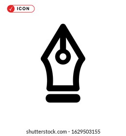 pen tool icon or logo isolated sign symbol vector illustration - high quality black style vector icons
