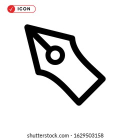 pen tool icon or logo isolated sign symbol vector illustration - high quality black style vector icons
