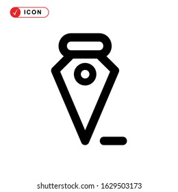 pen tool icon or logo isolated sign symbol vector illustration - high quality black style vector icons
