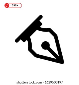 pen tool icon or logo isolated sign symbol vector illustration - high quality black style vector icons
