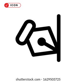 pen tool icon or logo isolated sign symbol vector illustration - high quality black style vector icons
