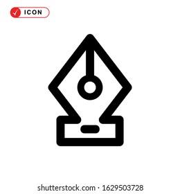 pen tool icon or logo isolated sign symbol vector illustration - high quality black style vector icons
