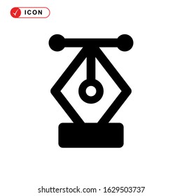 pen tool icon or logo isolated sign symbol vector illustration - high quality black style vector icons
