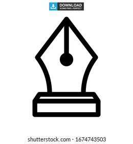pen tool icon or logo isolated sign symbol vector illustration - high quality black style vector icons
