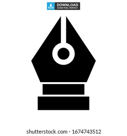 pen tool icon or logo isolated sign symbol vector illustration - high quality black style vector icons
