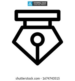 pen tool icon or logo isolated sign symbol vector illustration - high quality black style vector icons
