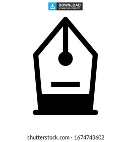 Icono de herramienta de lápiz o logotipo símbolo de signo aislado ilustración vectorial - iconos vectoriales de estilo negro de alta calidad
