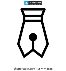 pen tool icon or logo isolated sign symbol vector illustration - high quality black style vector icons
