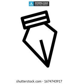 pen tool icon or logo isolated sign symbol vector illustration - high quality black style vector icons
