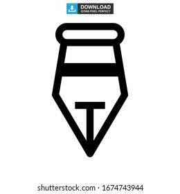 pen tool icon or logo isolated sign symbol vector illustration - high quality black style vector icons
