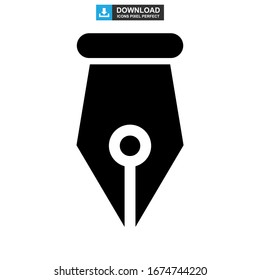 pen tool icon or logo isolated sign symbol vector illustration - high quality black style vector icons

