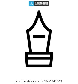pen tool icon or logo isolated sign symbol vector illustration - high quality black style vector icons
