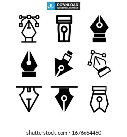 pen tool icon or logo isolated sign symbol vector illustration - Collection of high quality black style vector icons
