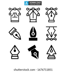Icono de herramienta de lápiz o logotipo símbolo de signo aislado ilustración vectorial - Colección de iconos vectoriales de estilo negro de alta calidad
