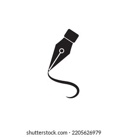 pen tool icon logo vector design template