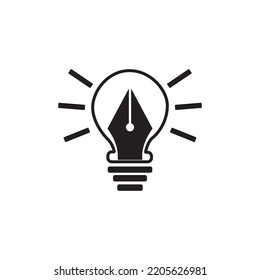 pen tool icon logo vector design template
