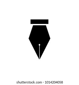 Pen tool icon. Office pen on white background.