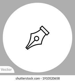 Pen tool icon sign vector,Symbol, logo illustration for web and mobile