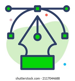 pen tool Icon. User interface Vector Illustration, As a Simple Vector Sign and Trendy Symbol in Line Art Style, for Design and Websites, or Mobile Apps,