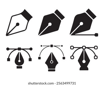 pen tool icon vector design