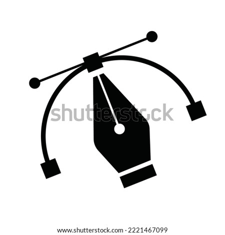 pen tool icon vector design