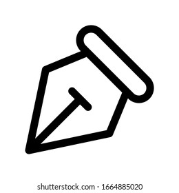 Pen tool icon vector illustration graphic design logo isolated on white background.