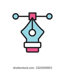 Pen Tool Icon Vector illustration