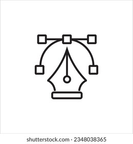 símbolo del vector del icono de la herramienta de lápiz
