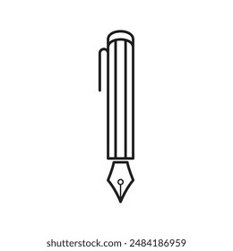 Pen Tool Icon Vector Illustration Flat Design