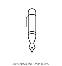 Pen Tool Icon Vector Illustration Flat Design