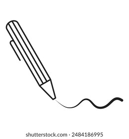 Pen Tool Icon Vector Illustration Flat Design